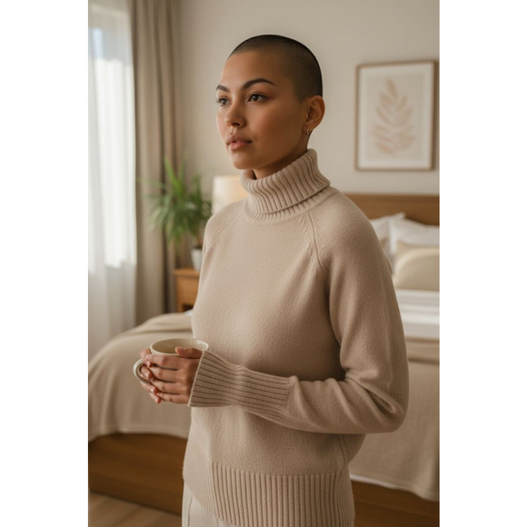 BCBGMaxAzria Lambswool Angora blend Classic Turtleneck Sweater - Picture 2 of 9